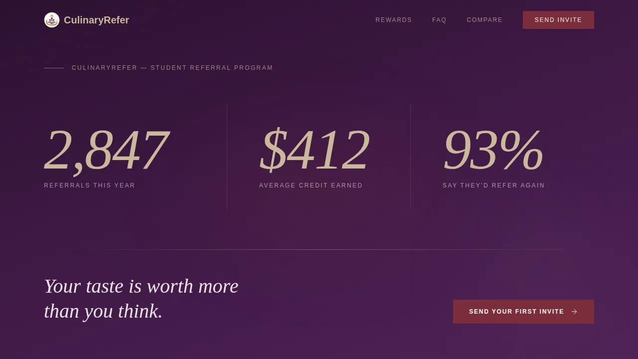 Cooking School Marketing Professional Website Template