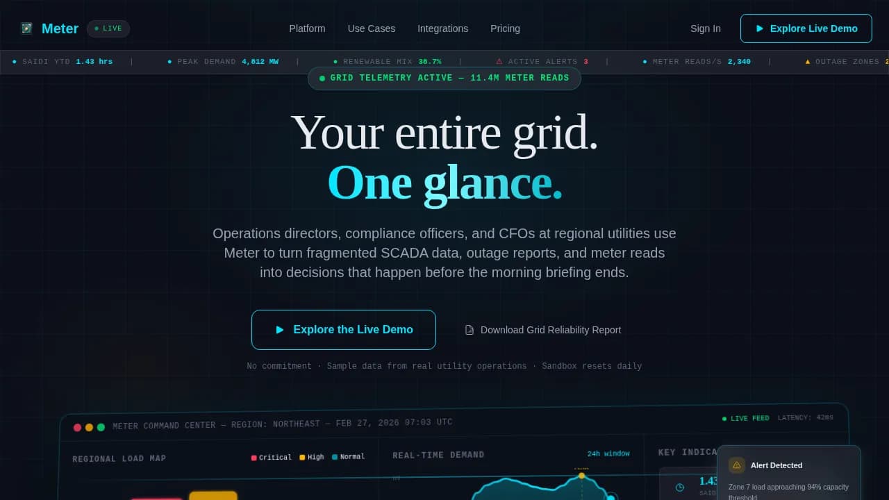 Utility Company Vertical SaaS Professional Website Template