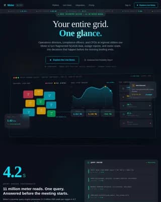 Utility Company Vertical SaaS Professional Website Template