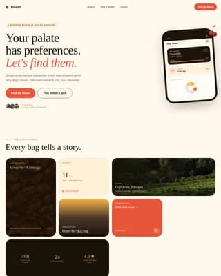 Subscription Box & D2C Pricing Website Template