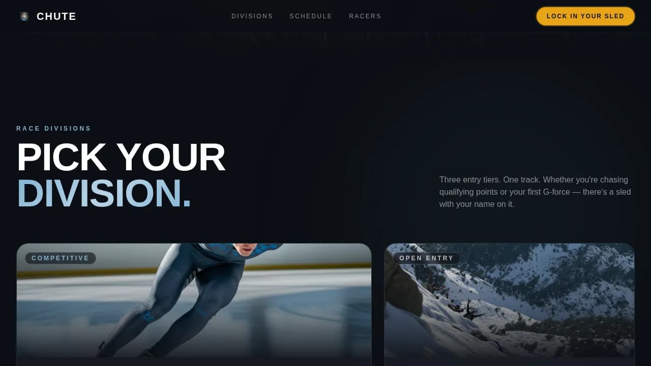 Bobsled Professional Website Template