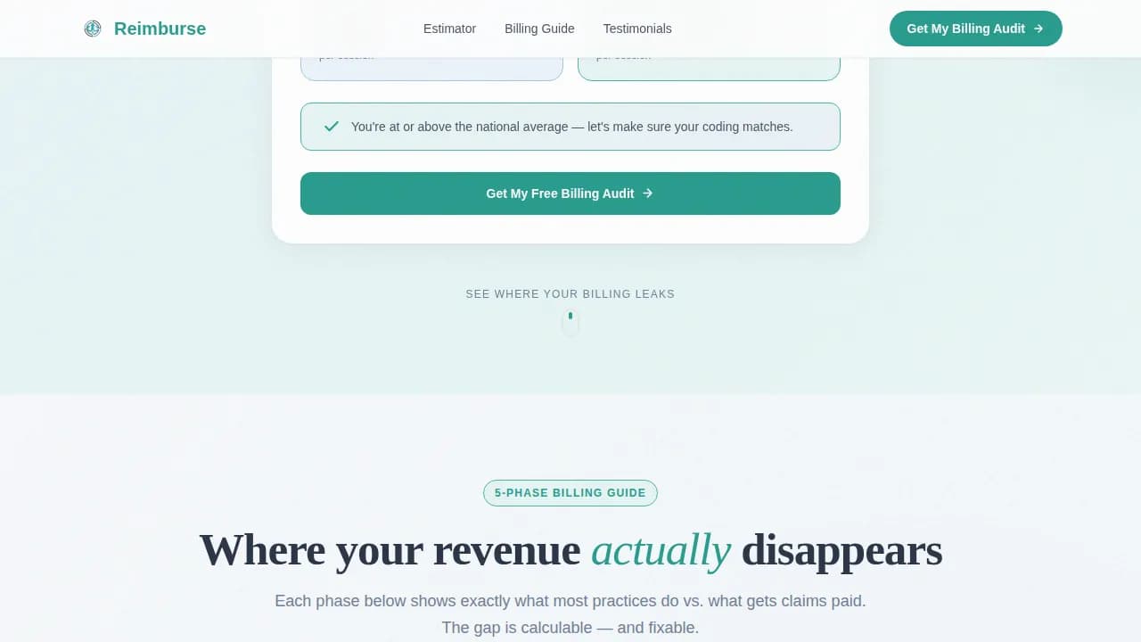 Psychiatrist Cost Calculator Website Template