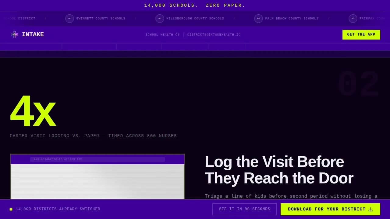 Education Software Booking Website Template