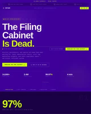 Education Software Booking Website Template