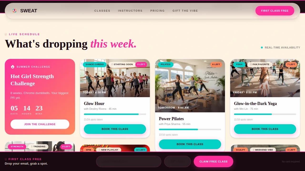 Women-Owned Business Booking Website Template
