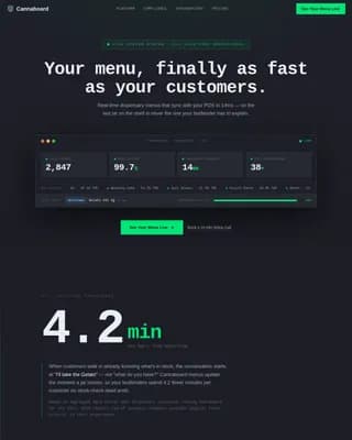 Cannabis Digital Presence Professional Website Template