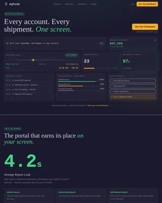 Agriculture Software & SaaS Booking Website Template