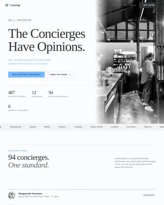 Hotel Concierge Reviews Website Template