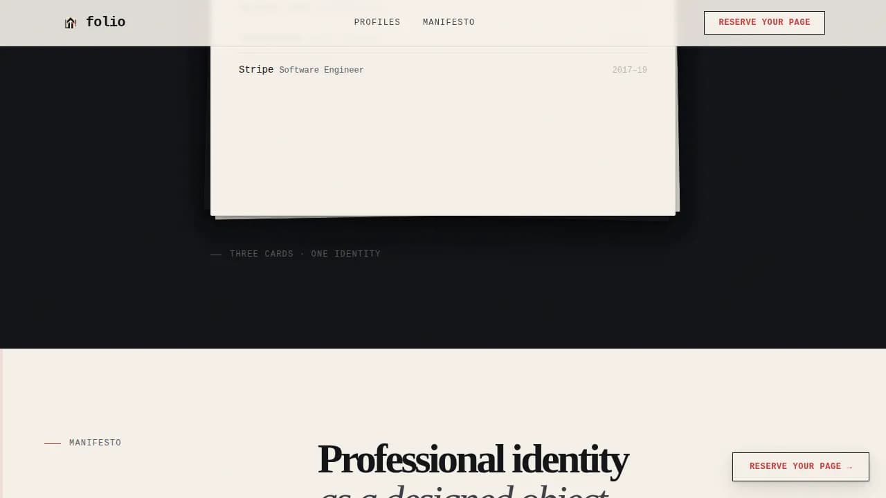 Inscribe — Professional Bio Landing Page Template