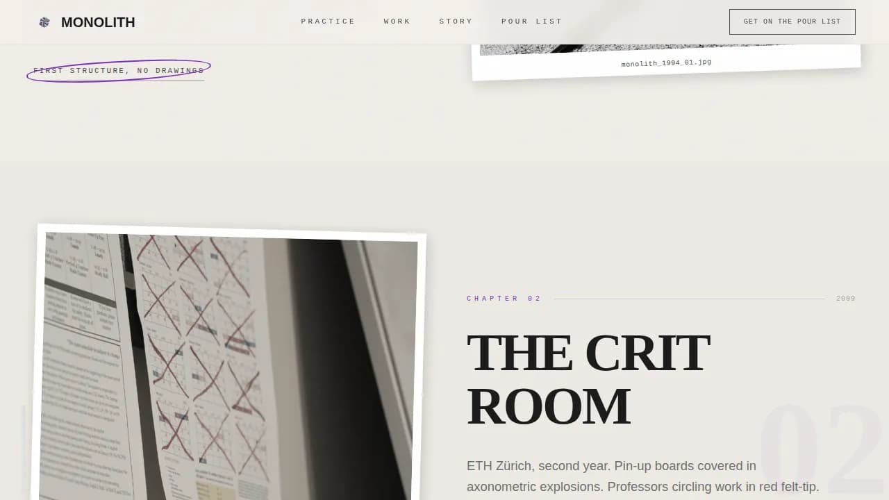 Brutalist Architecture Pre-Launch Website Template