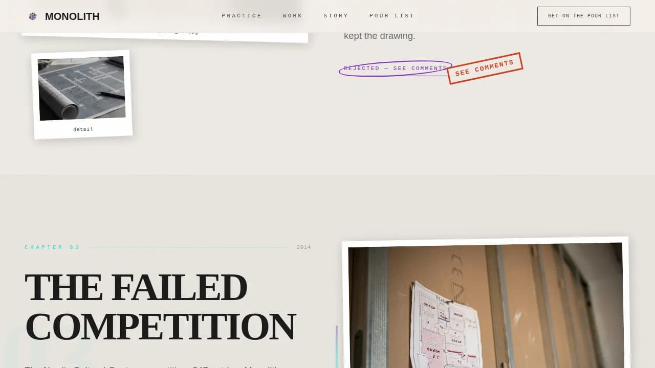 Brutalist Architecture Pre-Launch Website Template