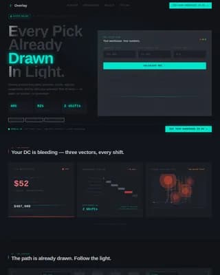 Overlay - AR-Enhanced Warehouse Management Landing Page Template