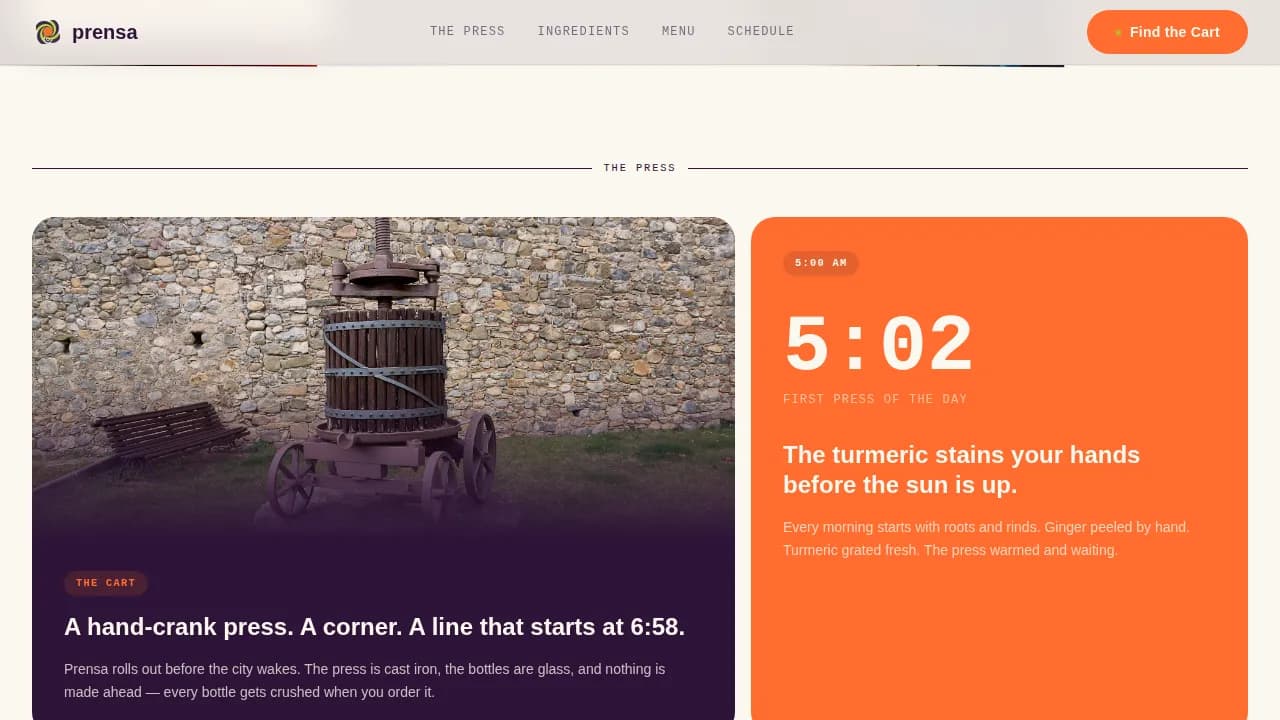 Street Food & Market Stall Professional Website Template