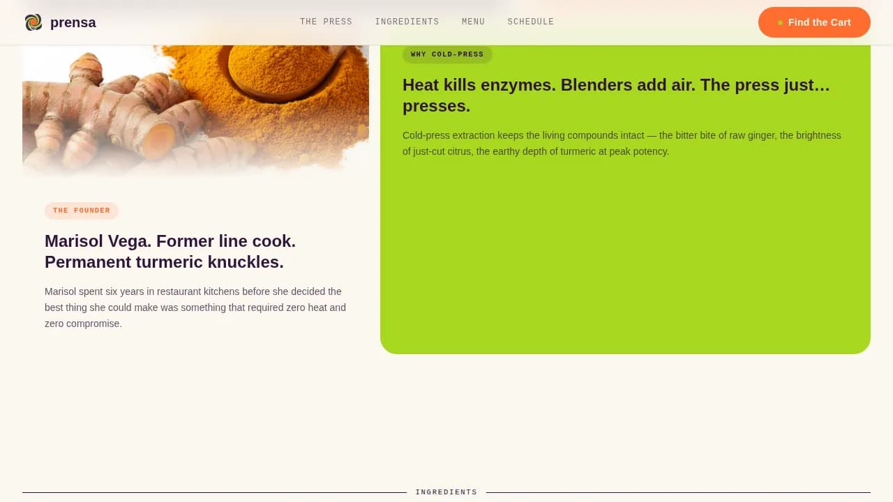 Street Food & Market Stall Professional Website Template