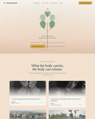 Wellness Modalities Professional Website Template
