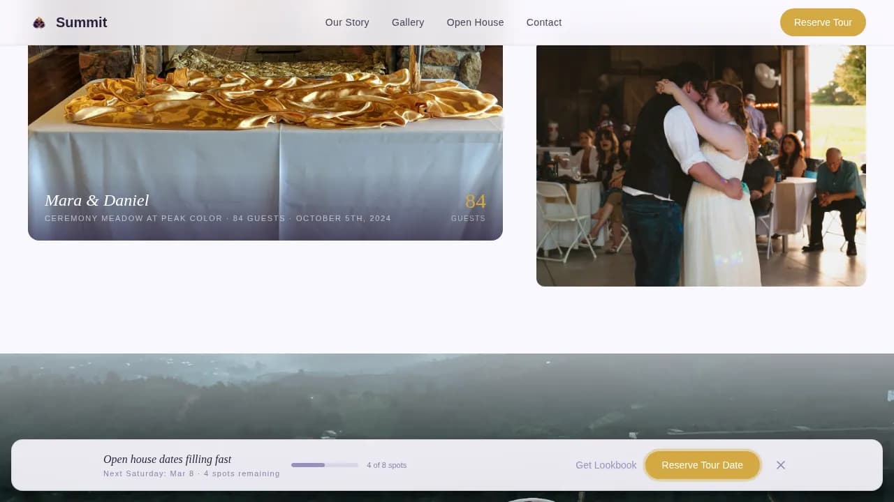 Wedding Venue Booking Website Template