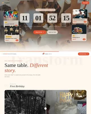 Party Supplies & Decorations Store Blog Website Template