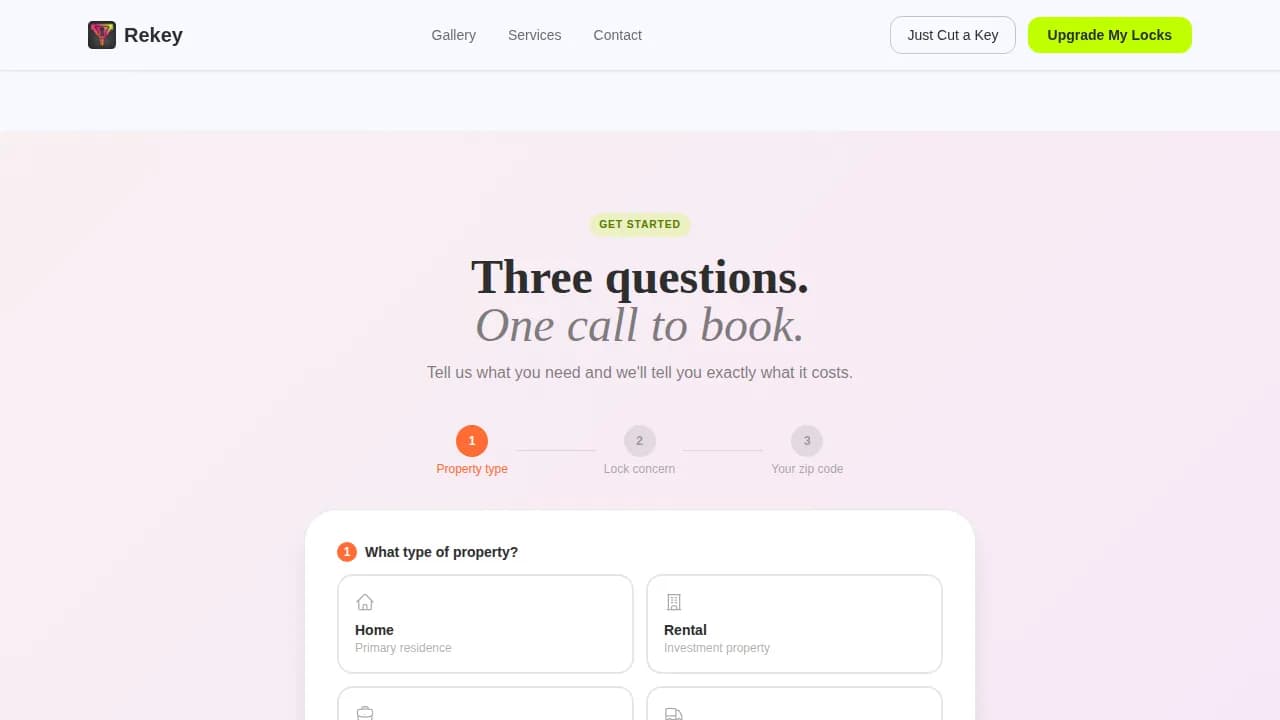 Local Brick & Mortar Business Pricing Website Template