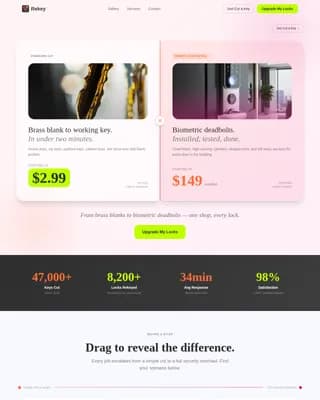Local Brick & Mortar Business Pricing Website Template