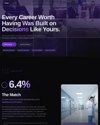 Dentist Profile Careers Website Template