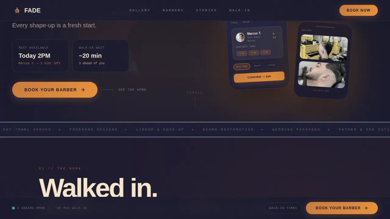 Black-Owned Business Booking Website Template