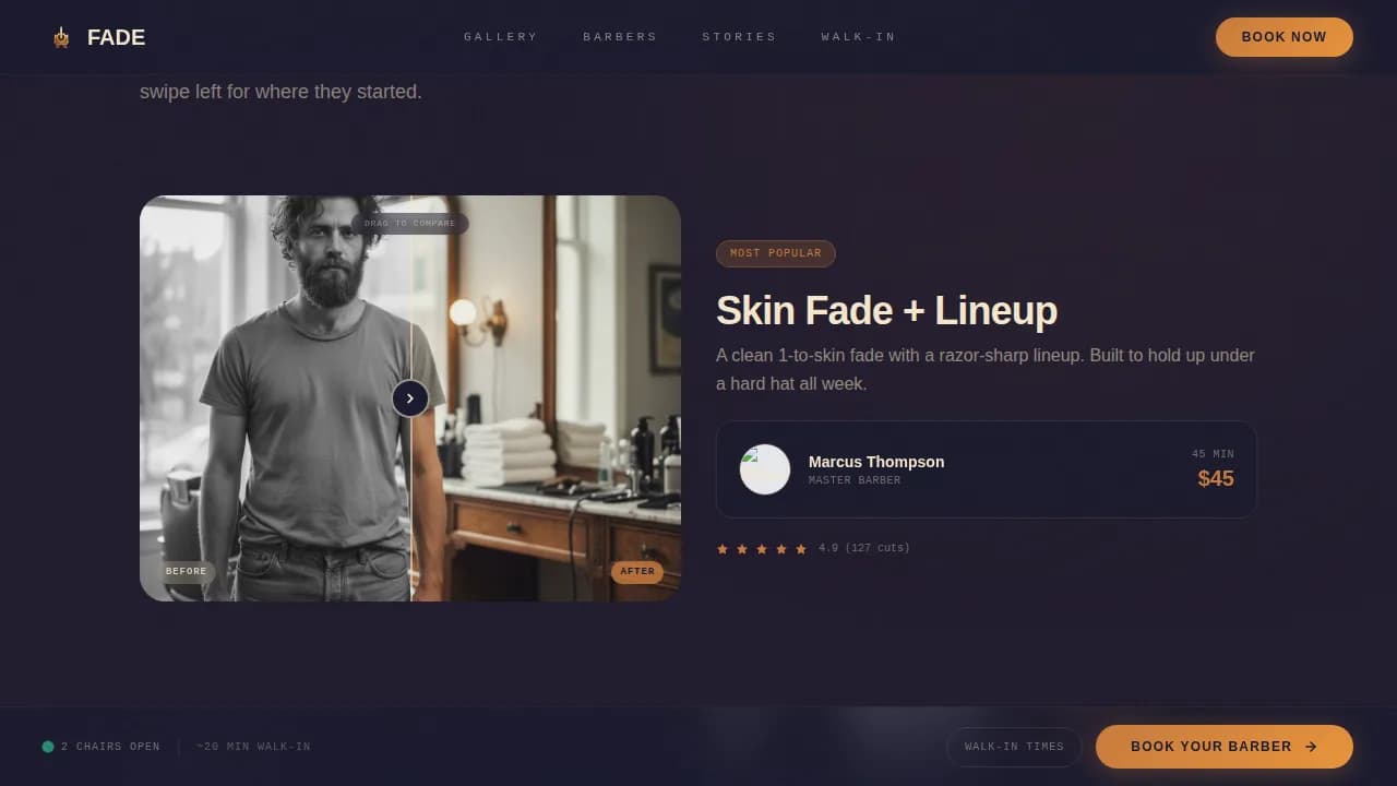 Black-Owned Business Booking Website Template
