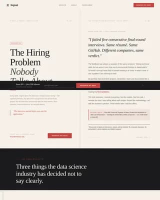 Data Science Newsletter Booking Website Template