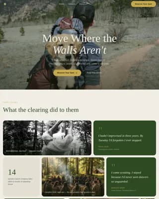 Dance Fitness Booking Website Template