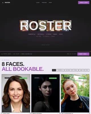 Modeling Agency Booking Website Template
