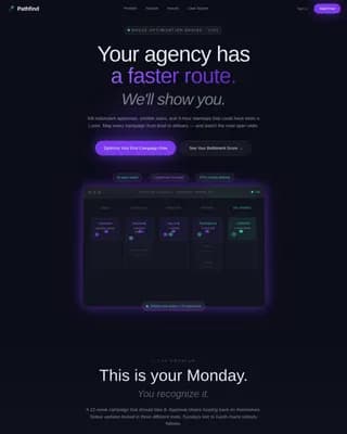 Pathfind — Streamlined Workflow Landing Page Template