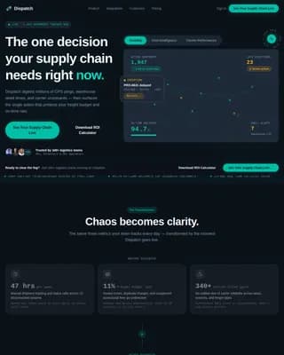 AI for Logistics Professional Website Template
