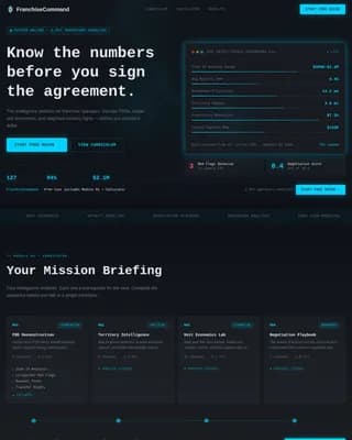 Reign — Premium Franchise Development Landing Page Template