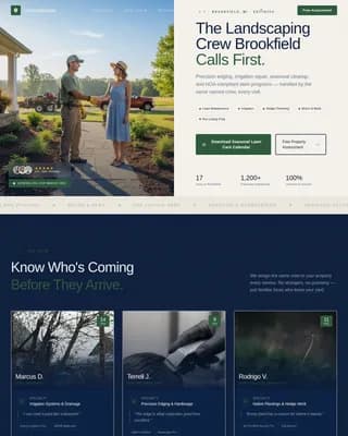 Groundskeeper — Advanced Landscape Authority Landing Page Template