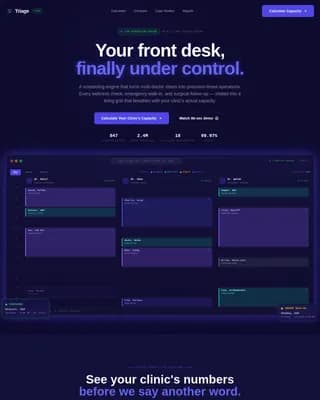Triage — Intelligent Veterinary Booking Landing Page Template