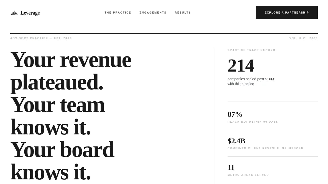 Business Coach Blog Website Template