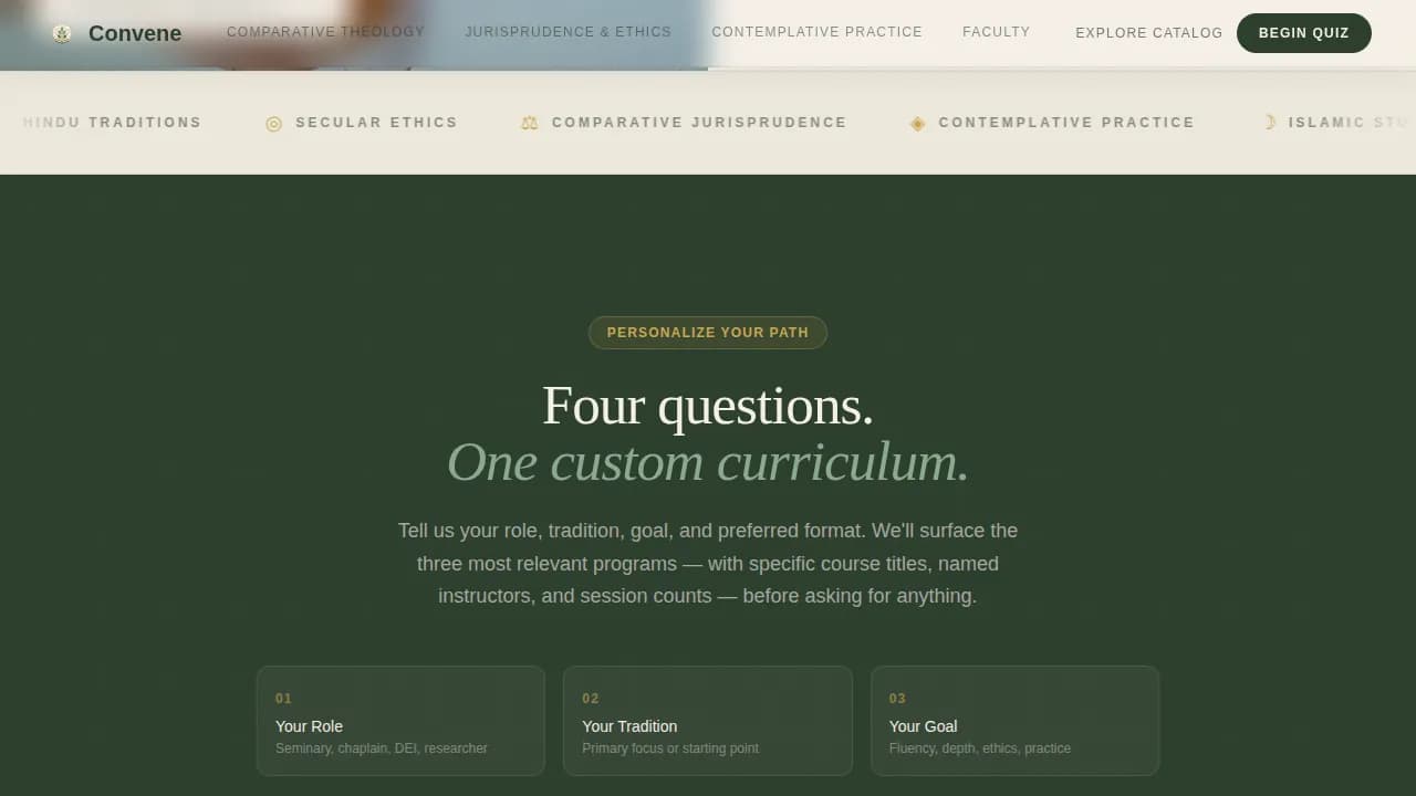 Religious & Theological Education Education Website Template
