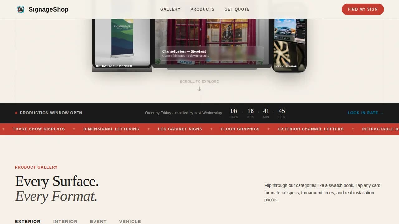 Local Brick & Mortar Business Professional Website Template