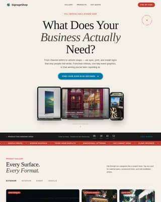 Local Brick & Mortar Business Professional Website Template