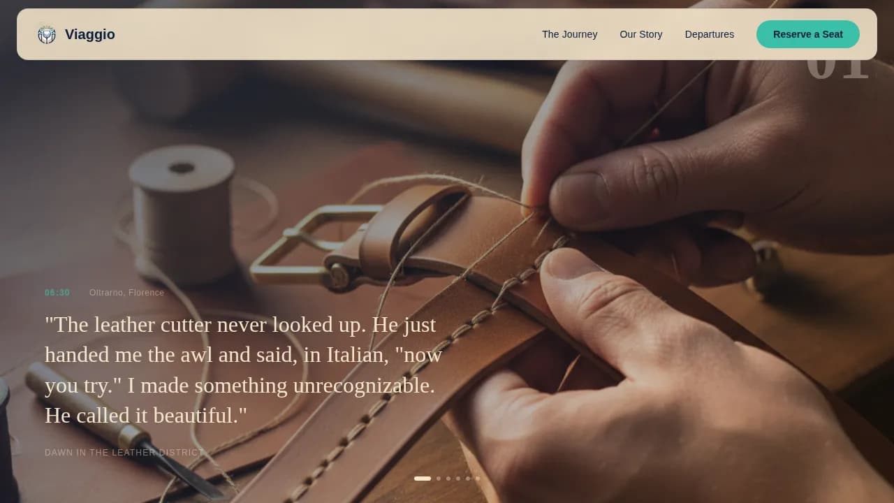 Viaggio — Premium Italy Tour Landing Page Template