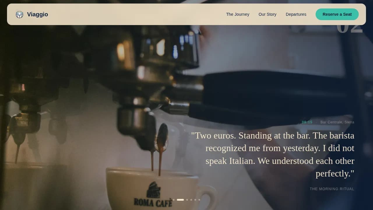 Viaggio — Premium Italy Tour Landing Page Template