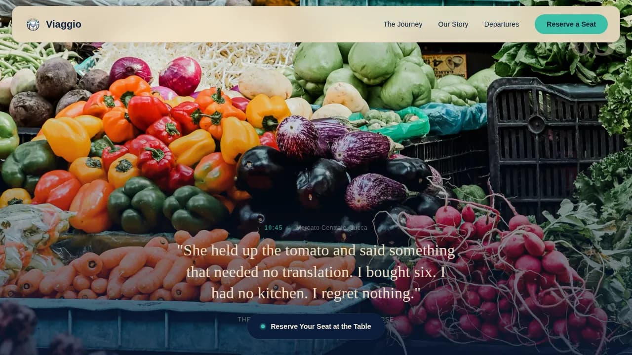 Viaggio — Premium Italy Tour Landing Page Template