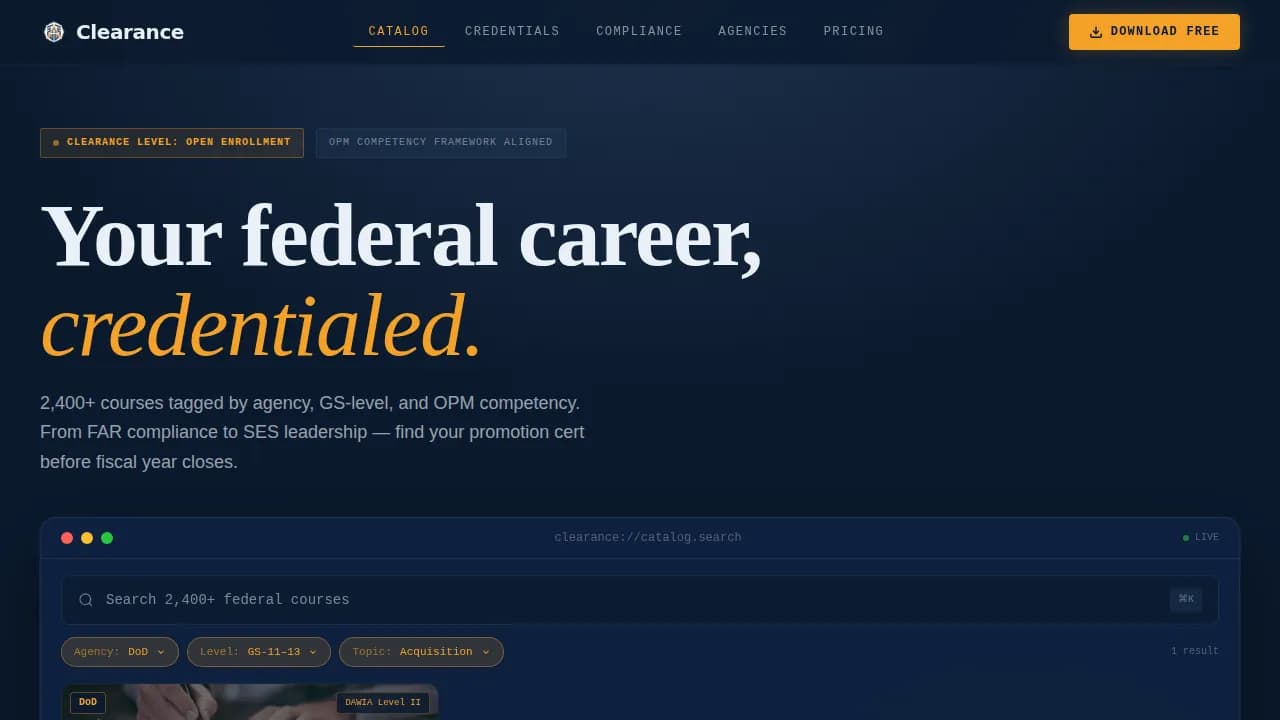 Government Digital Presence Careers Website Template