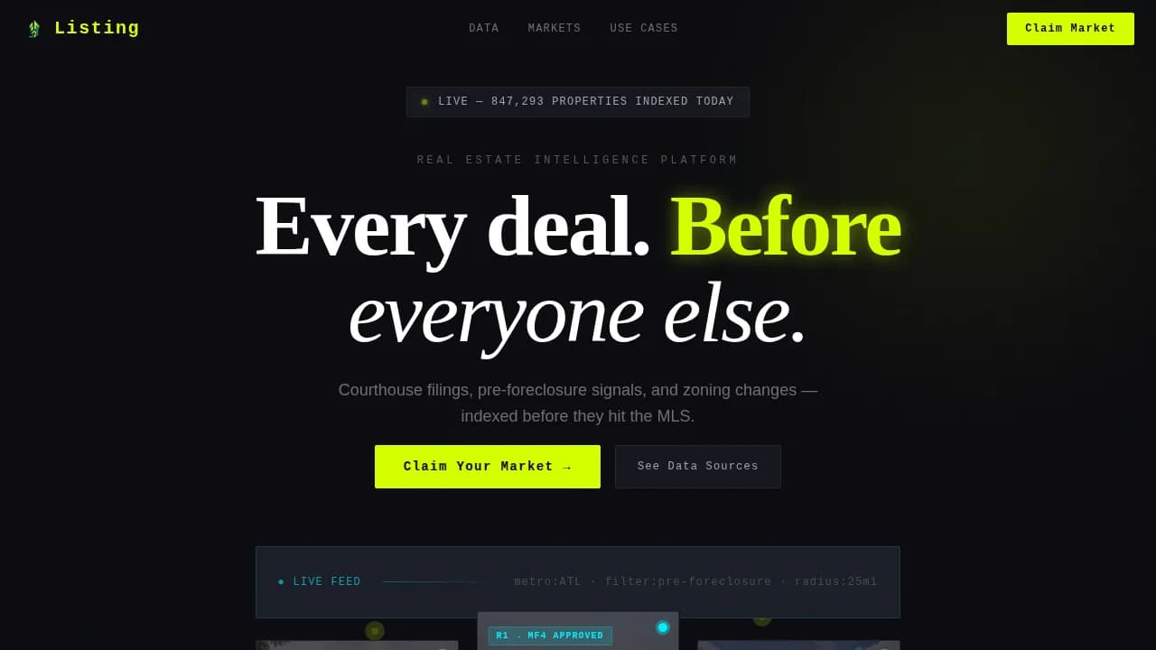Listing — Exclusive Property Discovery Landing Page Template