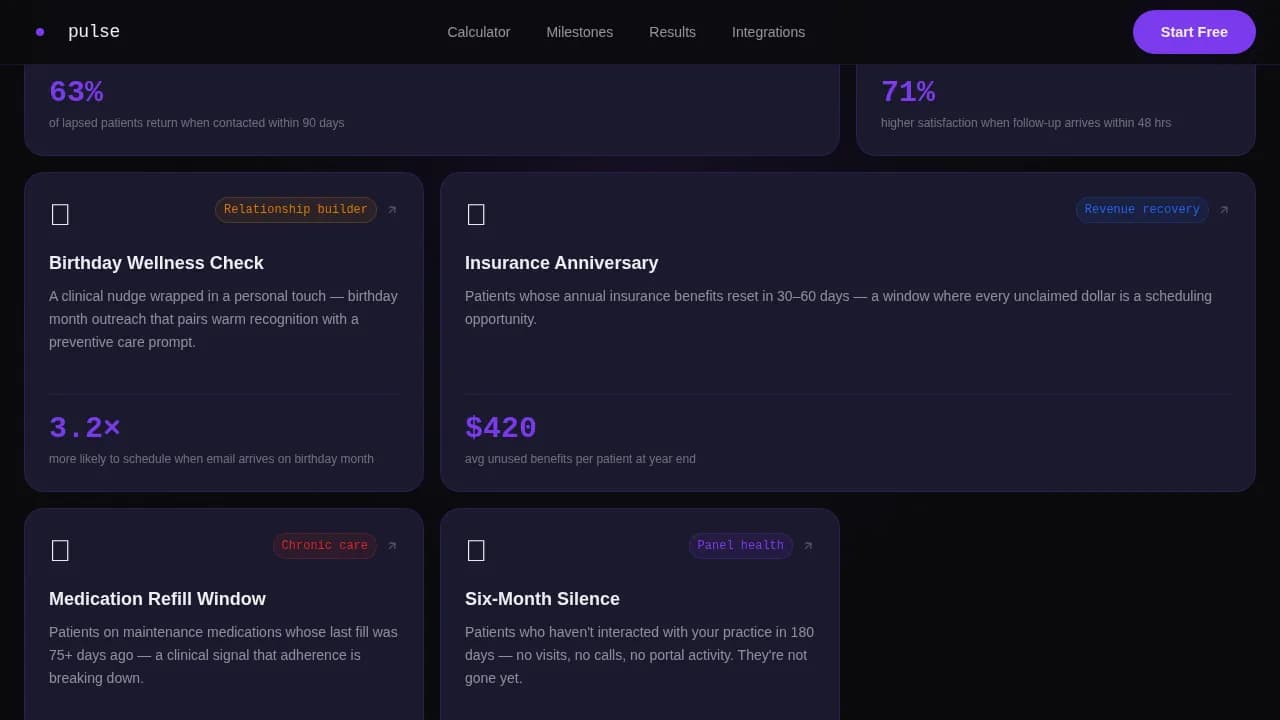 Pulse — Intelligent Retention Marketing Landing Page Template