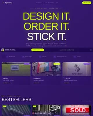Emblem — Dynamic Signage Craftsperson Landing Page Template