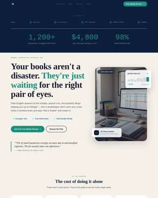 Ledger — Revenue-Driven Accountant Hub Landing Page Template