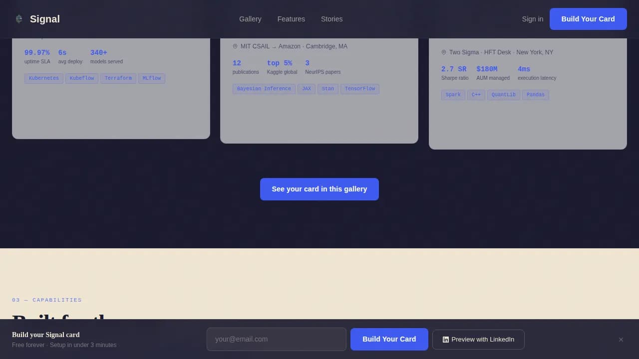 Data Scientist Profile Reviews Website Template