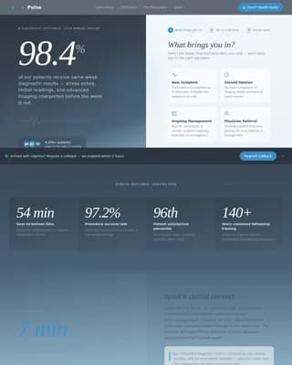 Pulse — Evidence-Based Cardiology Landing Page Template