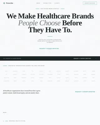 Prescribe — Results-Driven Wellness Agency Landing Page Template