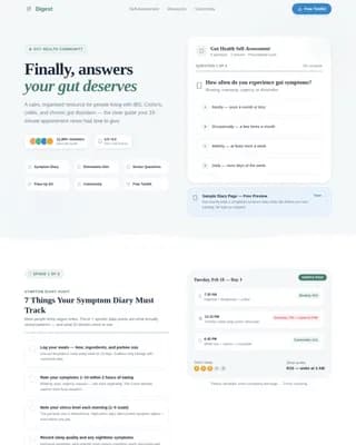 Digest — Biome Wellness Collective Landing Page Template